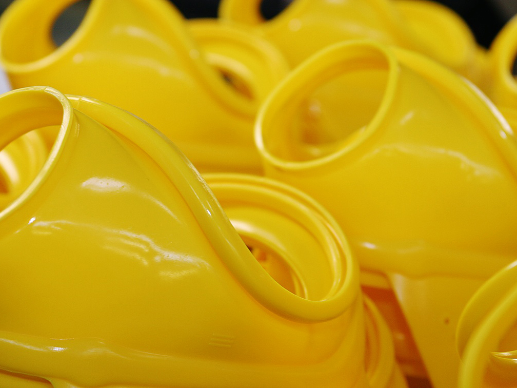 yellow molded product